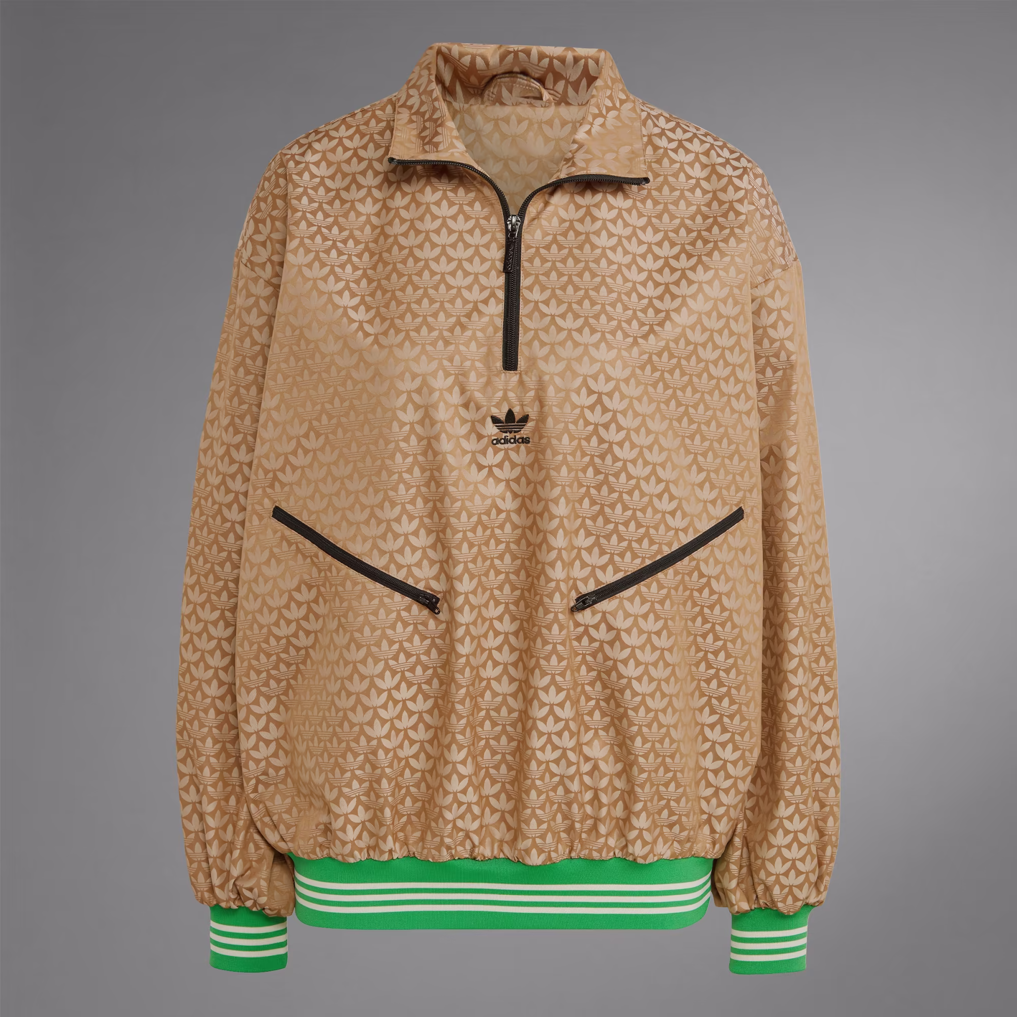 Adicolor 70s Half-Zip Monogram Windbreaker Women's Size Medium (NWT) - Image 4
